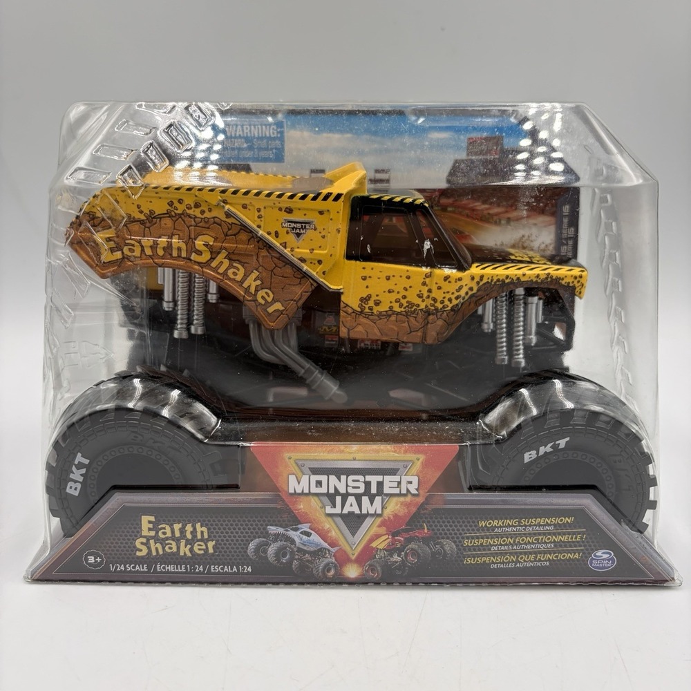 Monster Jam EARTH SHAKER - NEW 1/24 SCALE DIECAST MONSTER TRUCK